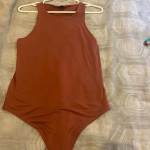 Rust orange Express bodysuit